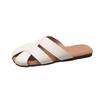 Fashion Fashion Baotou Slippers Summer New Round Toe Shallow Mouth Hollow Soft Sole Non-slip Wear-resistant Flat Shoes
