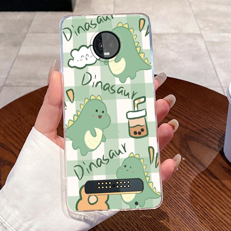 Jelly Casing For Motorola Moto Z3 Play Funda Coque Clear Silicone Soft TPU Back Cover Cute Cat Rabbit Heart Protective Case Capa