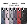 For iPhone 15 Case Compatible with MagSafe Kickstand TPU+PC Phone Cover