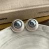 Vintage French Medieval Pearl Stud Earrings Women'S Earrings Temperament Niche Earrings Light Luxury High-End Stud Earrings