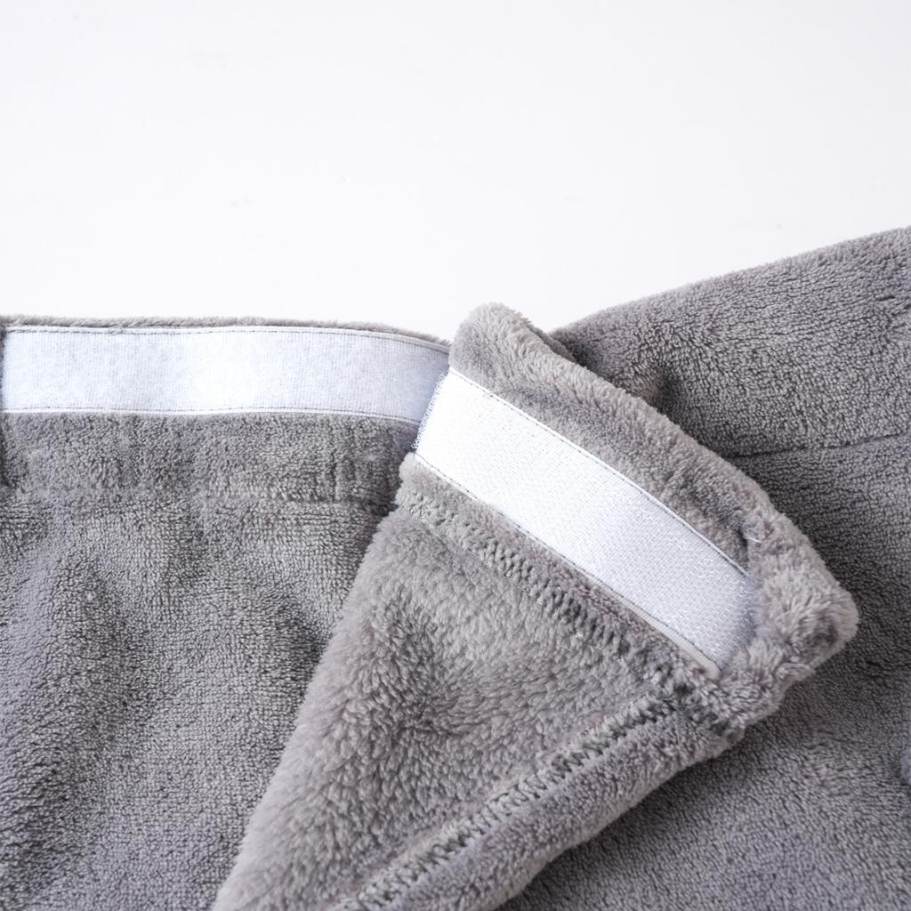 Men'S Wearable Bath Towel Bathrobe With Pocket Beach Towel