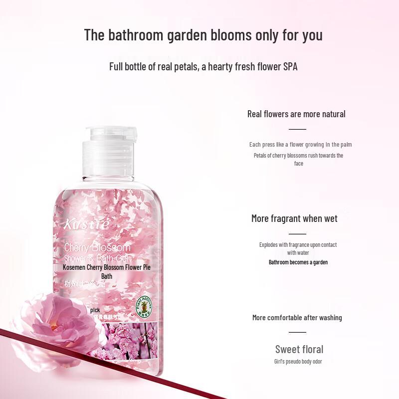 

Kustie Cherry Blossom Petal Shower Gel 220ml