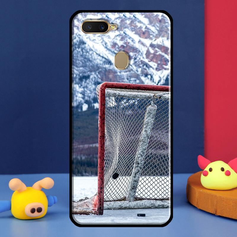Ice Hockey Sport Case For Oppo A16 A76 A96 A58 A78 A98 A5 A9 A91 A15 A17 A77 A52 A72 A74 A94 A54S A57S Cover