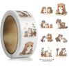 Custom Logo Stamp Stickers Cute Thank You Square Decoration X091