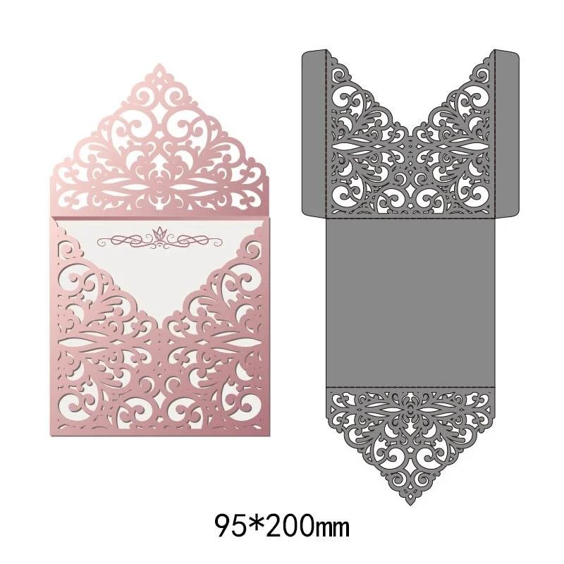 Silver Envelope Lace Metal Cutting Dies Stencils for DIY Scrapbooking / Photo Album Decorative Embossing DIY Paper Card