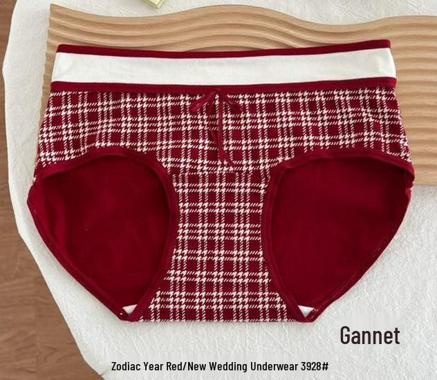 

Женские праздничные хлопковые трусы с высокой эластичностью и антибактериальной ластовицей M [80-100 cm]