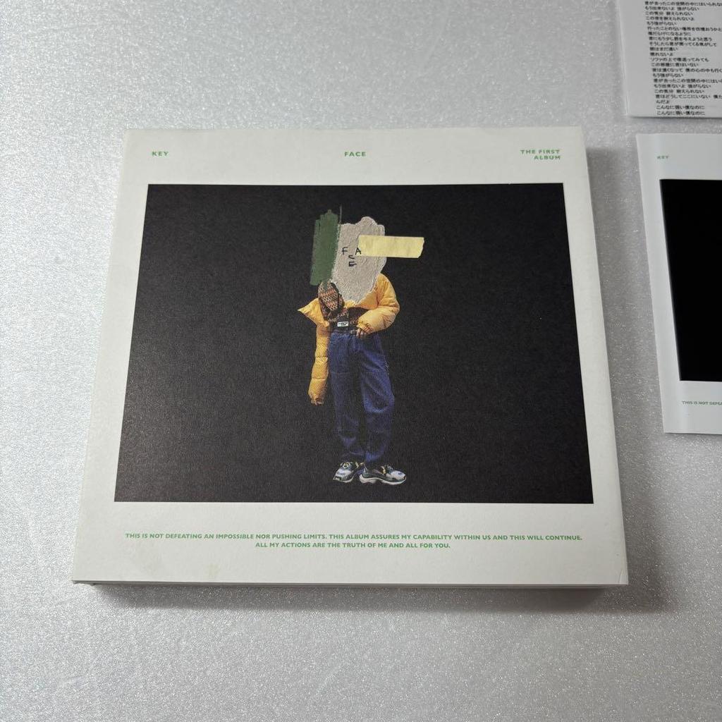 [USED] SHINee Key KEY FACE CD Trading Card Solo WHITE