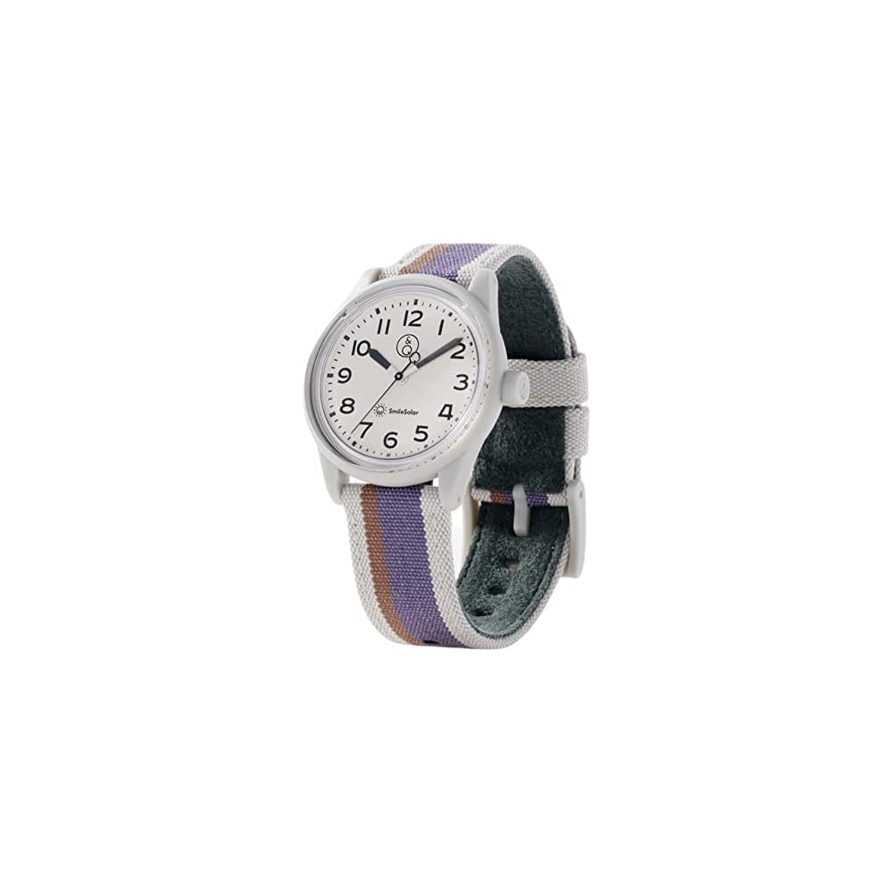 Q&Q SmileSolar Analog Solar Watch Waterproof Purple Women's R01A-002JK