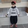 Boys' Korean Style Autumn Sweatshirt Set 2025 - Stylish Two-Piece Back-to-School Outfit