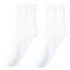 Solid-color Mid-calf Non-stretch Socks, Pure Cotton Socks, Summer Lightweight Sweat-absorbing Business Socks