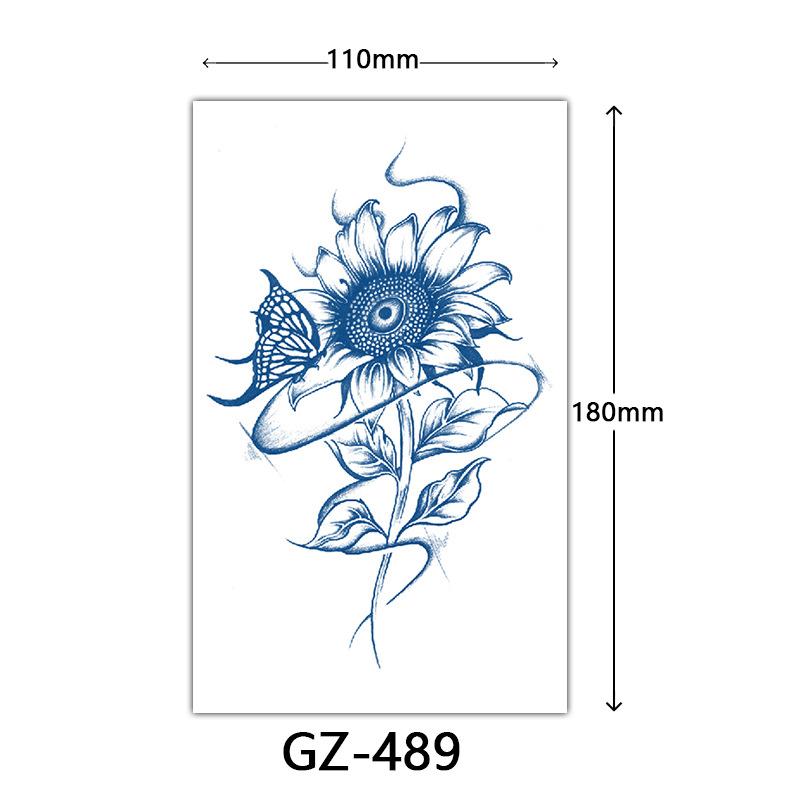 Herbal Tattoo Stickers, Juice Tattoo Stickers, Semi-Permanent Tattoo Stickers Dragon Snake Animal Tattoos