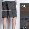 Middle-aged and Old Men's Shorts, Summer Men's Cotton Five-Points Pants, Father's Beach Pants, Large Old Male Casual Pants