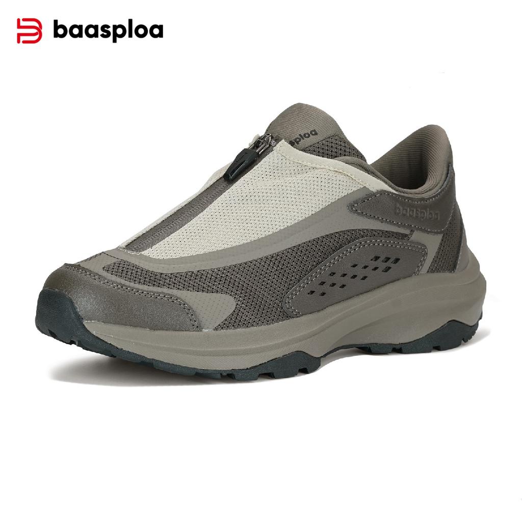 BAASPLOA Men's Outdoor Hiking Boots Hiking Shoes Men's Rotating Buckle Lightweight Non-slip Men's Outdoor Brand Men's Shoes Winter Upgrade Thickened