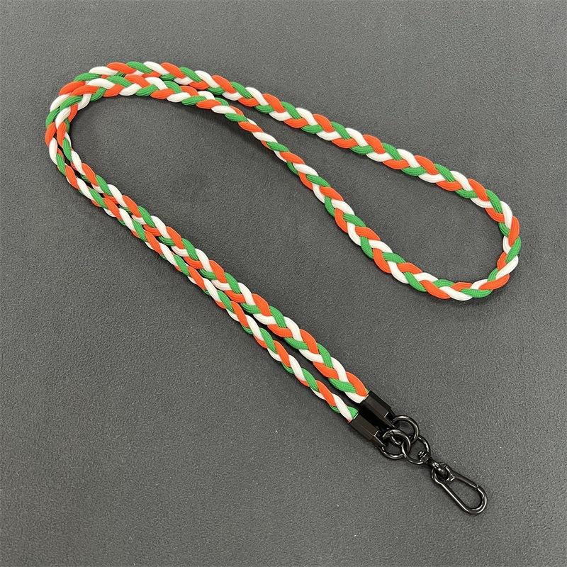 1Mm Polyester Woven Mobile Phone Lanyard Color Strap Rope Badge Camera Key Crossbody Diagonal Cross Hanging
