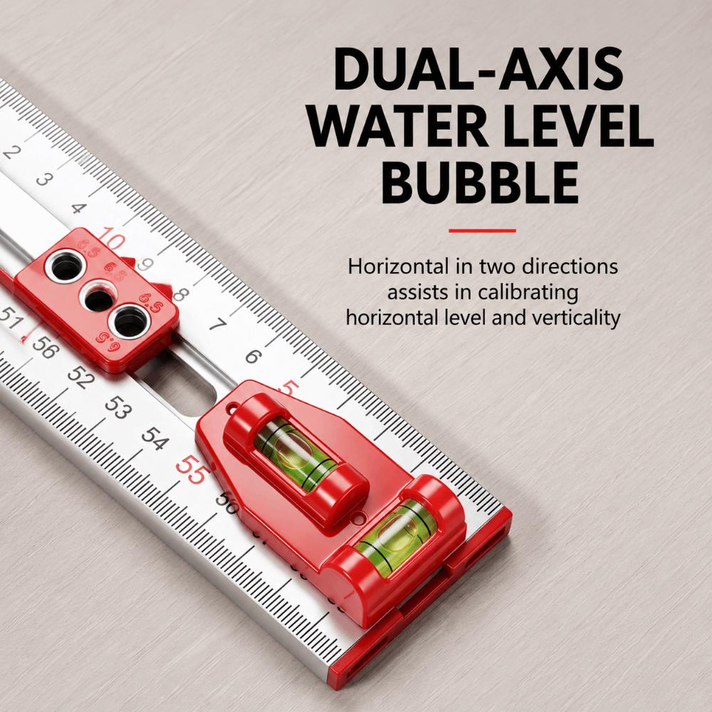 T-shaped Marking Gauge 3-in-1 Woodworking Tool Wide Range Drilling Ruler Furniture Craft