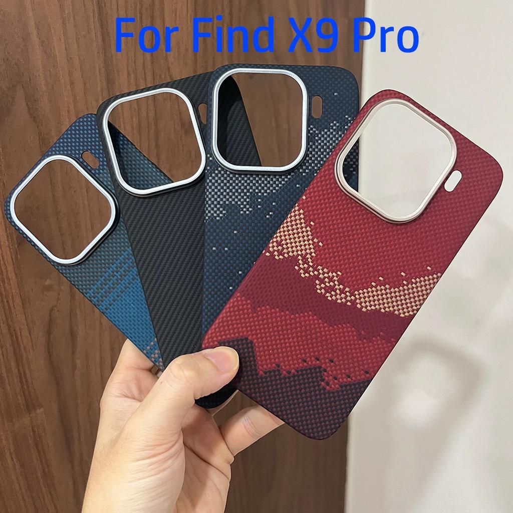 Magnetic Real 600D Aramid Carbon Fiber Phone Case Cover On For Magsafe OPPO Find X9 Pro Plus 5G Global FindX9 X 9 X9Pro 256/512