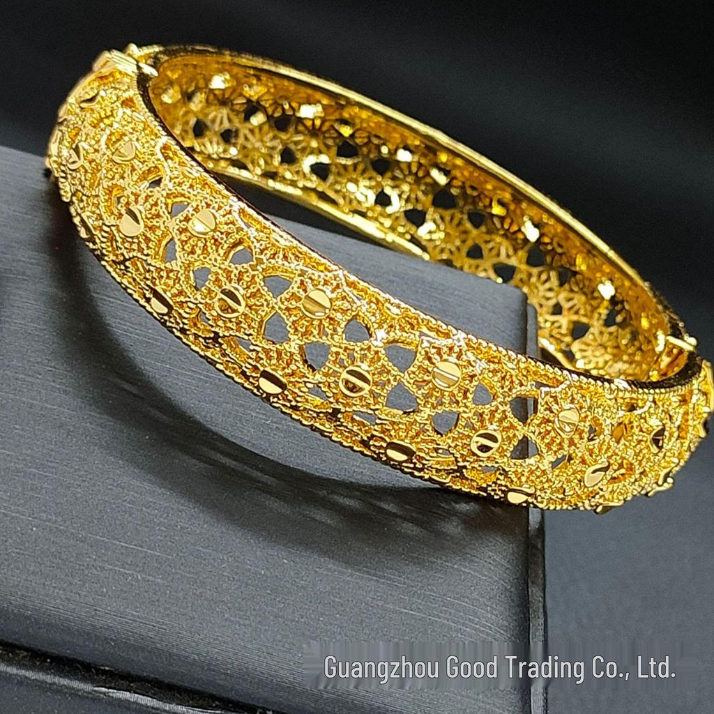 Bracelet de mariée Bollywood plaqué or 24 carats: Bijoux de mariée pour femmes