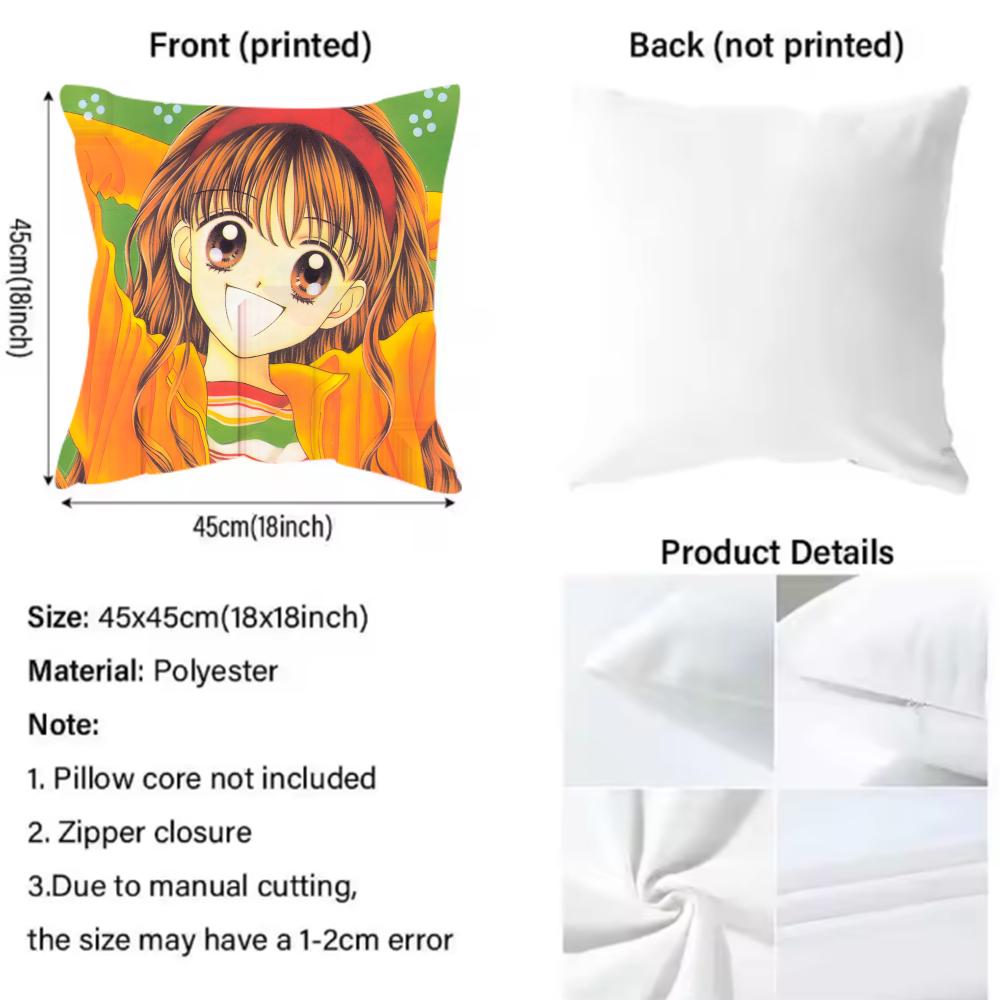 Kodomo no Omocha Anime Kissenbezug Wendbarer Plüschkissenbezug – Für Auto, Sofa, Schlafzimmer, perfekt als Geschenk.