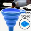 Silicone Funnel Telescopic Mini Portable Folding Fuel Funnel, Multifunctional Fuel Funnel for Cars and Motorcycles Accessories