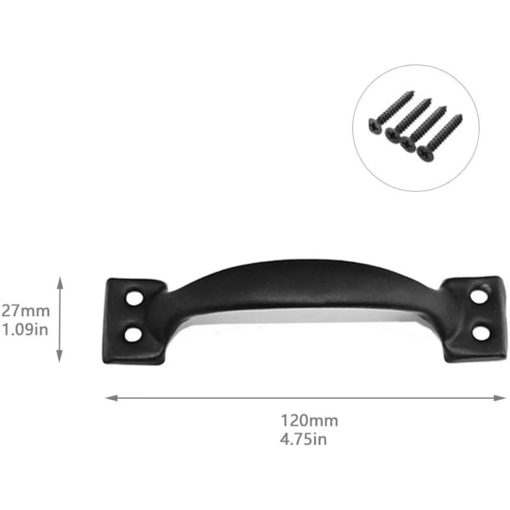 8 Pcs Vintage Cupboard Handles Drawer Handles Door Bow Pull Handle for Kitchen Cabinet Drawer Closet Furniture Door (120mm)