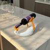 Goose Wine Bottle Holder, 3D Printed White Duck Shape Wine Rack for Standard Bottles, Funny Kitchen Bar Decor, Unique Gift for Wine Lovers