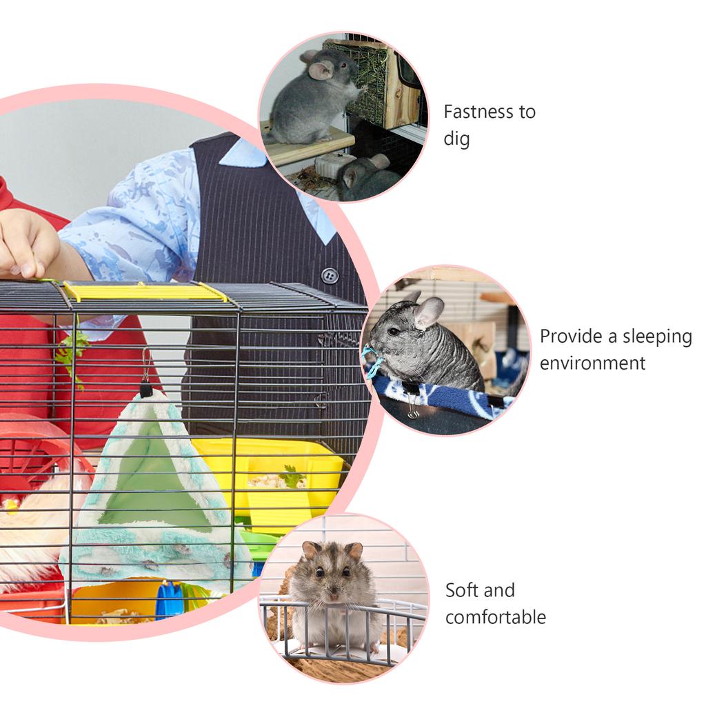 Pet Sleeping Nest Warm Cotton Hut for Hedgehog Squirrel Guinea Pig Resting Bed Comfortable House Hamster Rabbit Winter for Pet