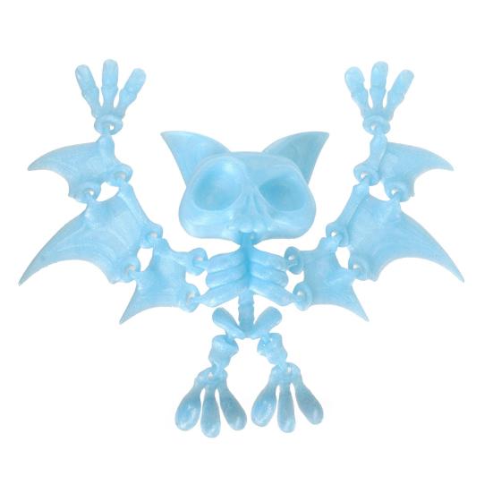 3D-gedruckte hängende Fledermausfigur mit beweglichen Gelenken, Fledermausfigur, artikuliertes Fledermausmodell