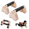 Wood Calisthenics Bar Solid Wood Parallettes Push-Up Bar For Home Gym Floor