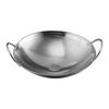 Stainless Steel Wok Pan for Home and Restaurant Stir-Frying