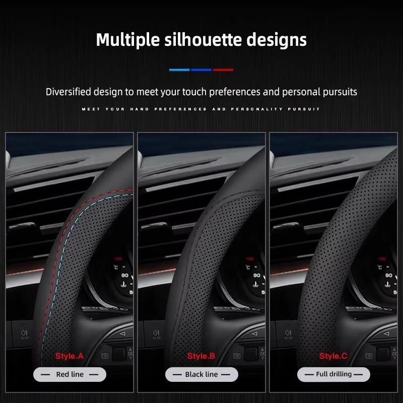 Car Steering Wheel Cover For BMW M G20 F11 E87 F30 F10 X3 G01 X5 F40 F16 M3 X1 X7 1 3 5 7 Series Leather Anti-slip Accessories Gzdf57