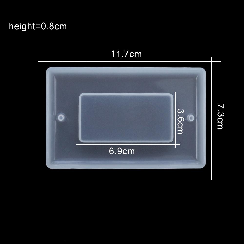 

1pcs Light Switch Cover USB Socket Panel Silicone Casting Mold Transparent Epoxy Resin Mold For DIY Home Decor Craft Making Tool