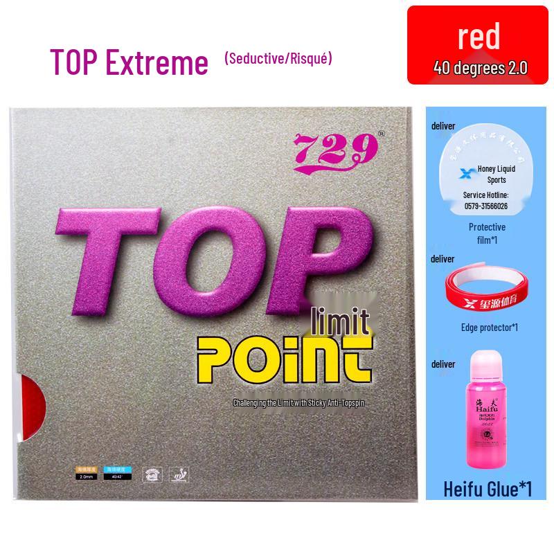 Friendship 729 Premium 729-3 Table Tennis Rubber: Extreme Tackiness, Inverted Sticky Fast Attack.
