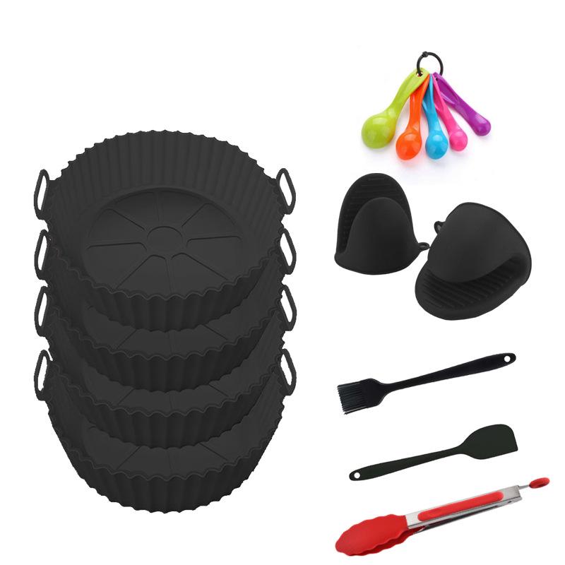 Силиконовый коврик для выпечки в аэрофритюрнице - Хит продаж, бытовой противень для духовки 14-piece set