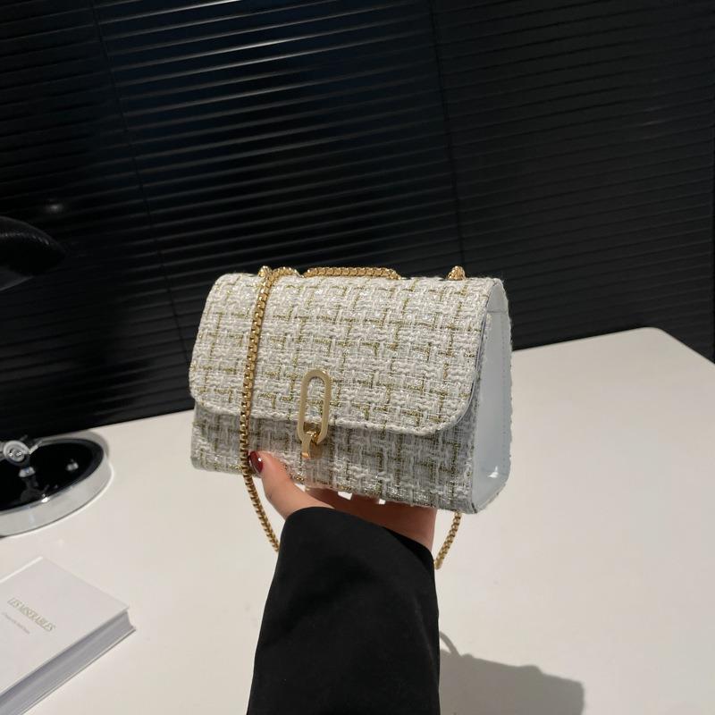 Bag Women's New Temperament Small Square Bag Fashion Versatile One Shoulder Portable Baguette Bag Premium Women's Bag