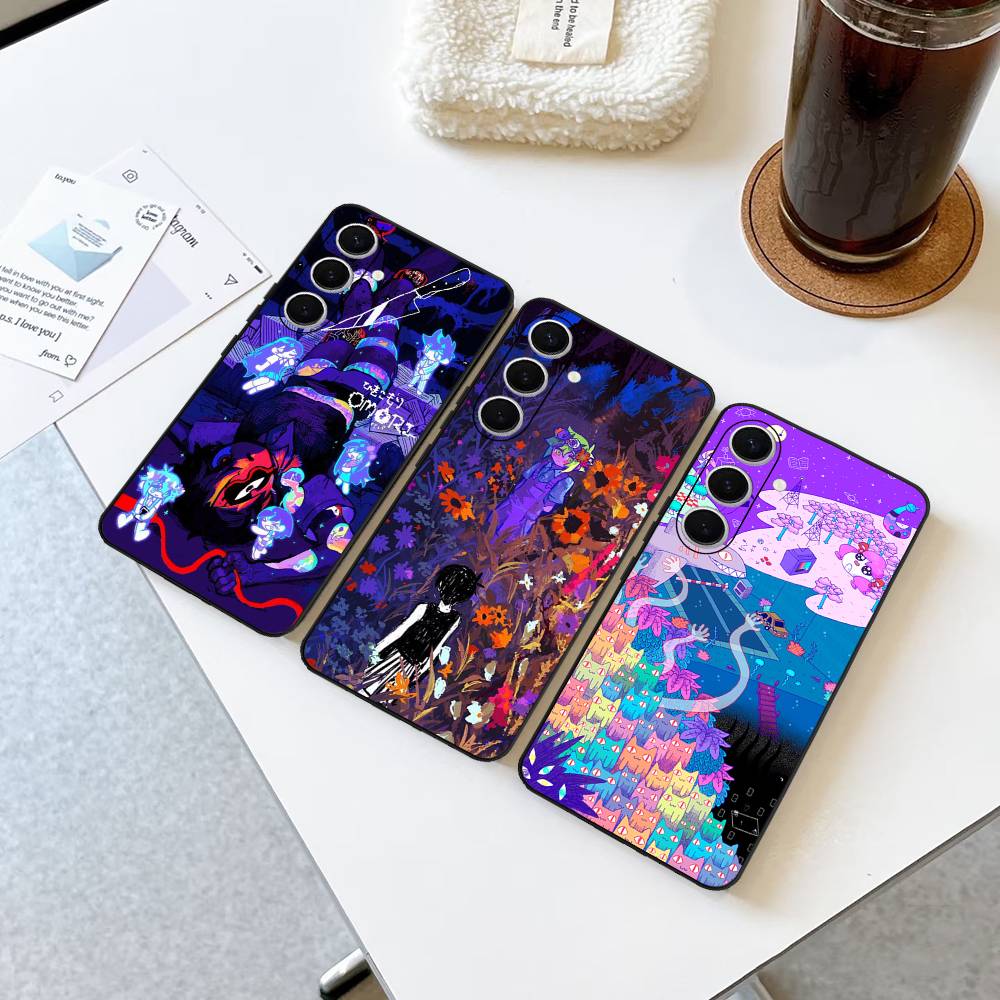 O-Omori Game Phone Case For Samsung S 24 Fe 25 Ultra Plus 20 Lite 21 30 22 23 24 22 Ultra 5G Fundas