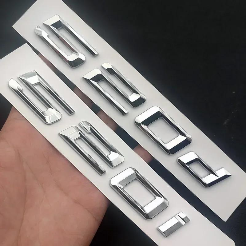 3d ABS Car Trunk Letters For BMW 530d 530i 520i 520d 535i 535d 525i 525d Logo Badge Emblem Lettering Badge Sticker Accessories QR4