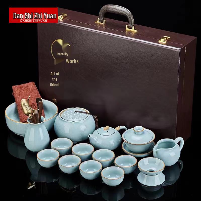 Ru Kiln Ceramic Teapot Gift Set