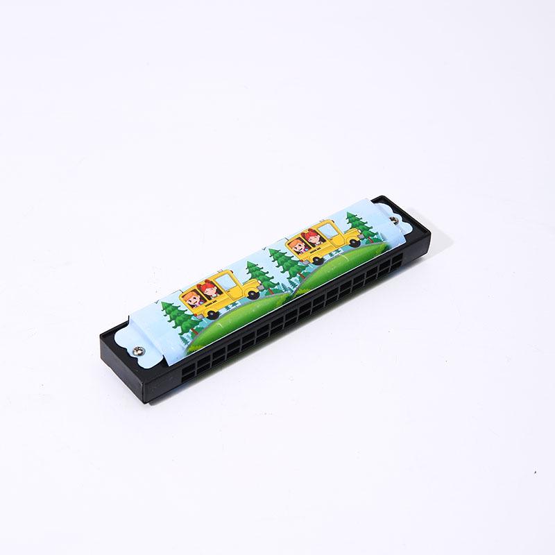 Tin Plate 16-Hole Children's Cartoon Harmonica - Early Education Musical Toy