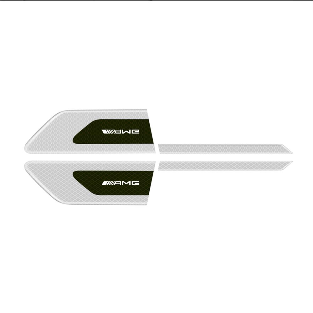 Car Reflective Decor Decal Fender Anti-Scratch Safety Warning Sticker For Mercedes Benz W204 W124 W202 W212 W205 GLA CLA AMG