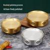 Korean-Style Stainless Steel Round BBQ Warming Stove for Restaurants