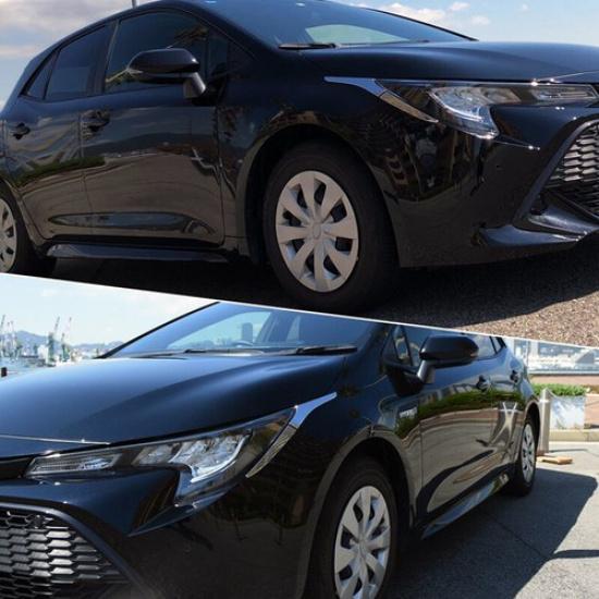 Front Headlight Cover Trim for - Toyota Corolla Hatchback Chrome Eyelids