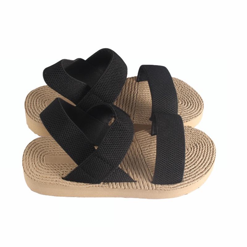 New EVA Roman Mid-Heel Women's Comfortable Sandals, Round Toe, Plus Size, Fashionable Outdoor Beach Wear.