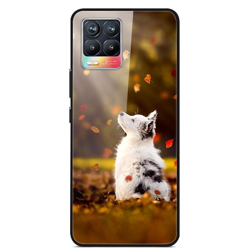 Glass Back Cover For Realme 8 Pro Case Tempered Glass Case For Realme 8 Pro 8i Realme 8 5G Phone Case Cover Realme8 5G Pro Funda