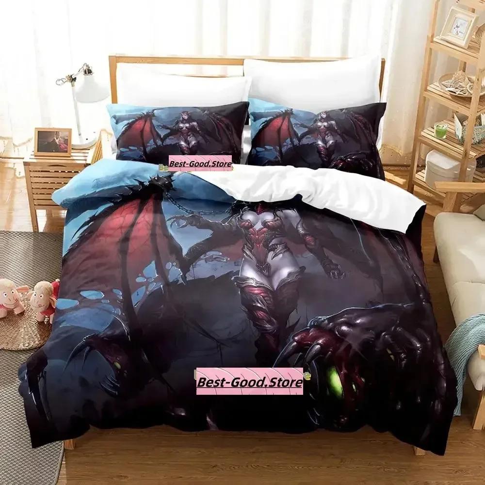 Comforter Personality Demoness Bedding Set Single Twin Full Queen King Size Bed Set Adult Kid Bedroom s Anime Bed