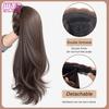 WTB Synthetic Wig Women's Long Hair Slightly Curled Hairband Wig Integrated Natural Realistic Women's Wig