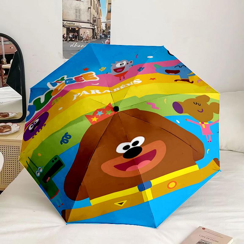 Bee's Rainbow Adventure Umbrella 8-Frame for Travel, camping, Casual Lightweight Portable Umbrella, Essential for every family Holidays Gift