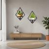 Metal Floating Metal Wall Plant Shelves Sturdy Floating Plant Racks Wall Plant Shelves  Home Office