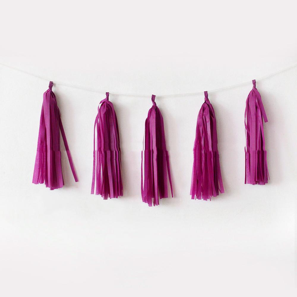 Colorful Paper Tassel Wholesale Birthday Party Wedding Decoration Christmas New Year Scene Decor Vivid Hue Pull Flower Supplies