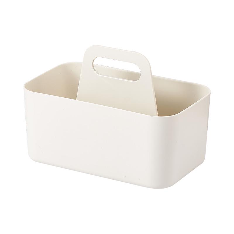 Plastový úložný box s držadlem na svačiny, make-up, do kanceláře, kuchyně nebo koupelny.