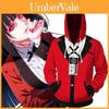 Lebhafter roter und schwarzer Kakegurui Jabami Yumeko Hoodie mit exquisiter Verarbeitung